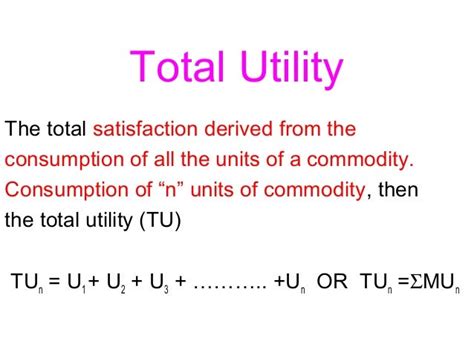 total utility formula|total utility is always.